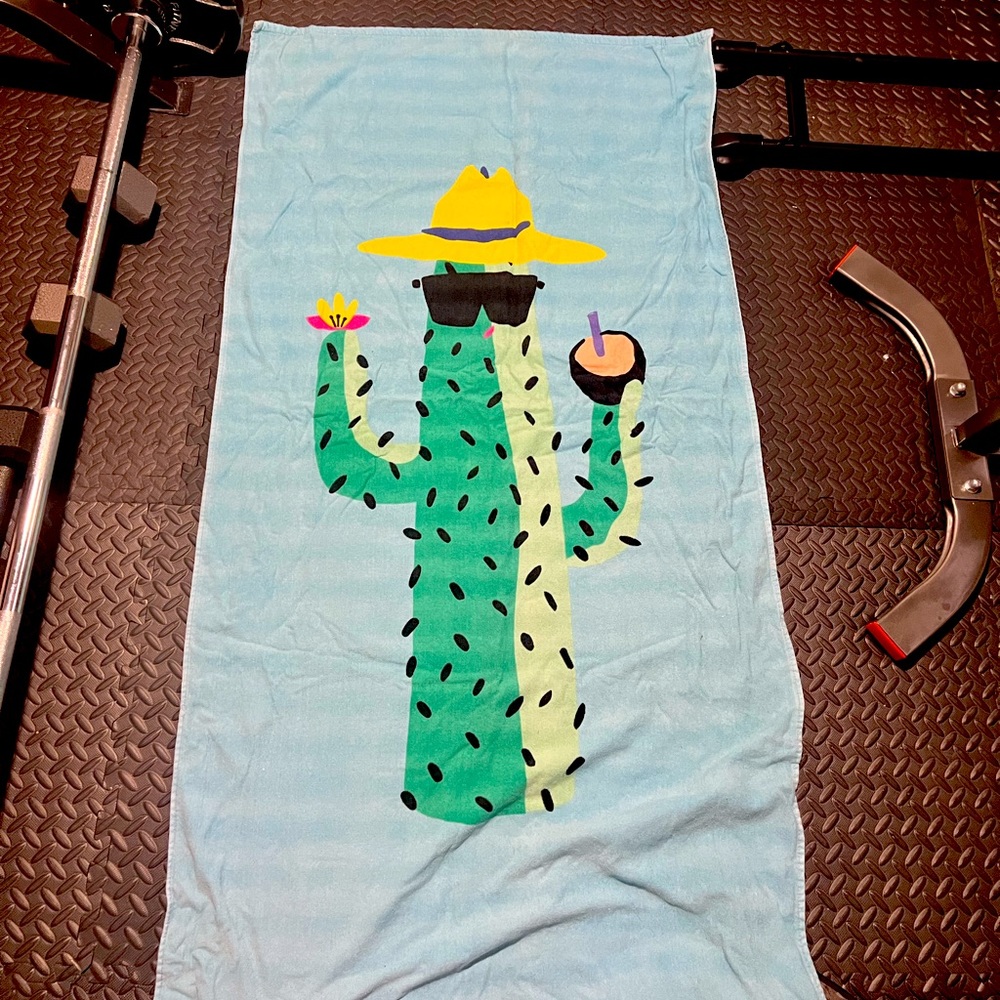 Cactus beach towel